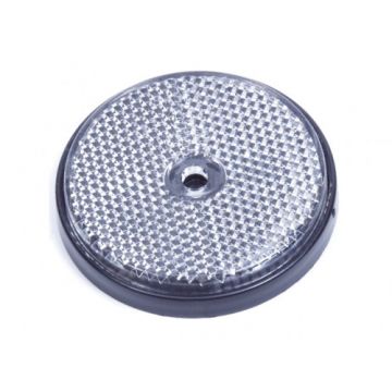 REFLECTOR ROND 60 MM WIT SCHROEF