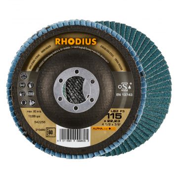 RHODIUS LAMELLENSCHIJVEN F3 115MM KORREL 40, 5 STUKS