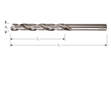 METAALBOOR LANGE UITVOERING HSS-G GESLEPEN