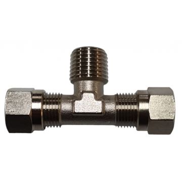 KNELKOPPELING T-STUK 6X1/8"UX6