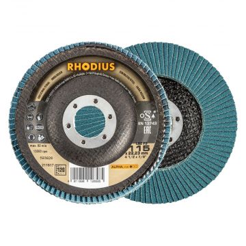 RHODIUS LAMELLENSCHIJVEN F3 115MM KORREL 120, 10 STUKS
