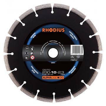 RHODIUS DG70 DIAMANTSLIJPSCHIJF 230MM X 2,3MM