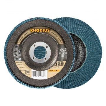 RHODIUS LAMELLENSCHIJVEN F3 125MM KORREL 120, 10 STUKS