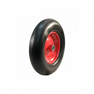 PU BAND MET STALEN VELG 4.00x8 KOGELLAGER ASMAAT 25MM