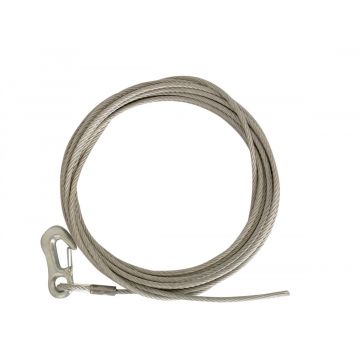 STAALKABEL 4MM LGT 8 MTR + HAAK