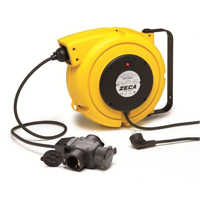 ZECA KABELHASPEL 4315/GS3 230V 3x1.5, 14+1 METER STEKKERBLOK main product photo