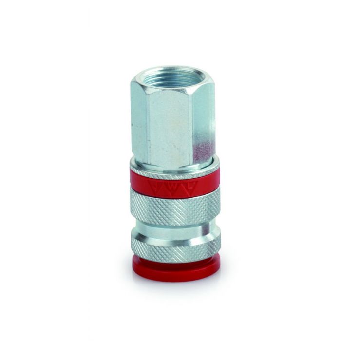 SNELKOPPELING EURO JWL-3/8 I MET RODE KUNSTSTOF SLOTRING main product photo