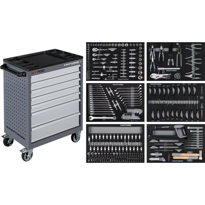 Kraftwerk gereedschapswagen 301-delig main product photo