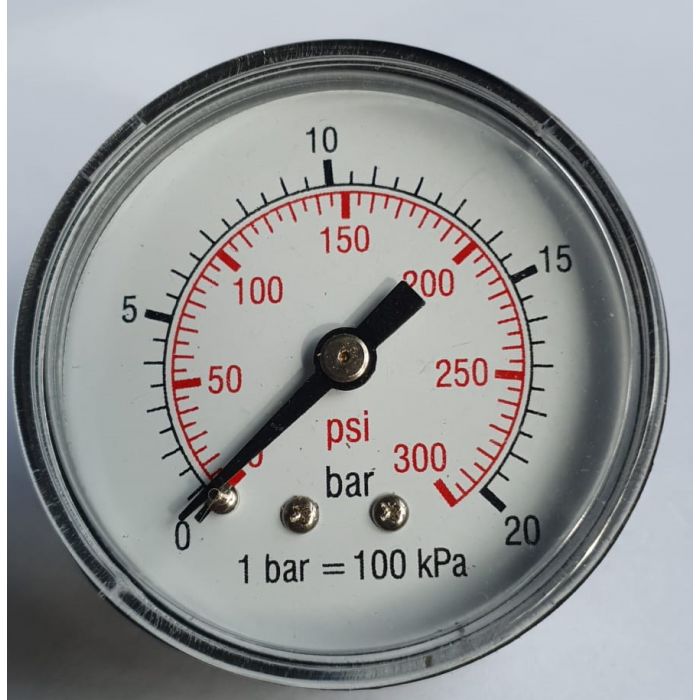 MANOMETER 1/4" A.A. Ø 50 MM 0-20 BAR main product photo