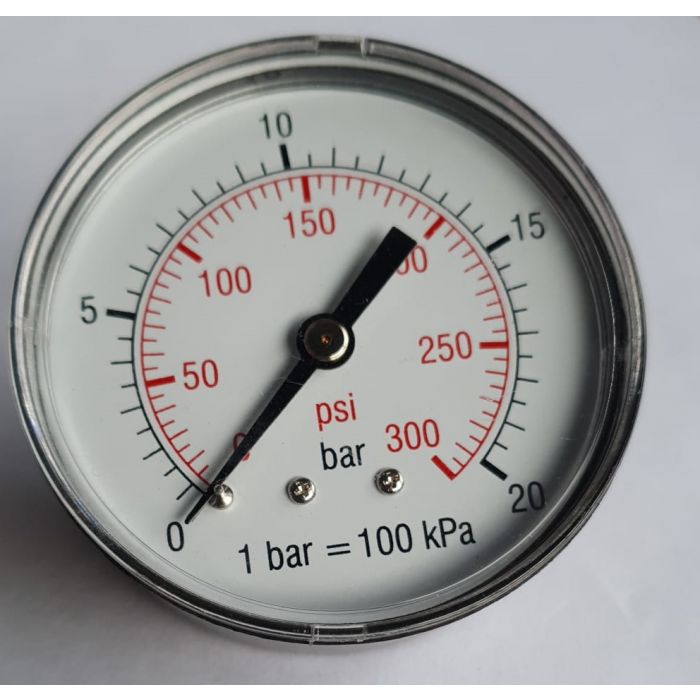 MANOMETER 1/4" A.A. Ø63 MM 0-20 BAR main product photo
