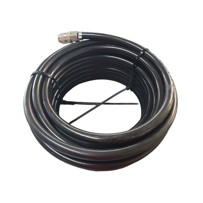 RUBBERSLANG ZWART 15 MTR. 8 MM COMPL MET KOPPELING ORION main product photo