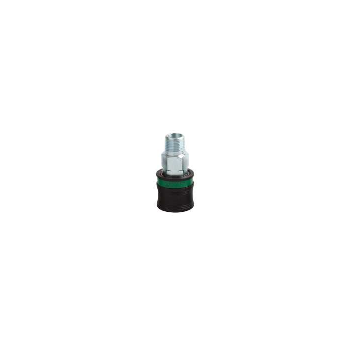 VEILIGHEIDSSNELKOPPELING JWL EURO 1/4" UITW. GROENE RING main product photo