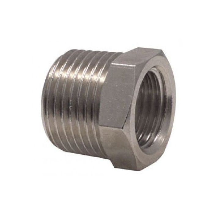 REDUCEERNIPPEL 1" INW X 1 1/4" UITW MESSING VERNIKKELD main product photo