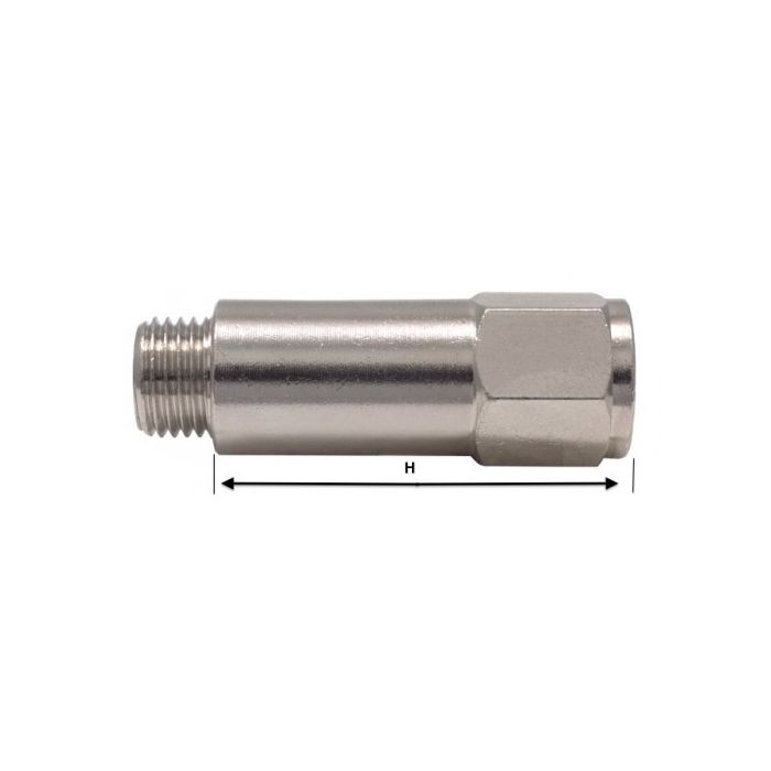 VERLENGNIPPEL MET 1/8" I X 1/8" U LENGTE=45 main product photo