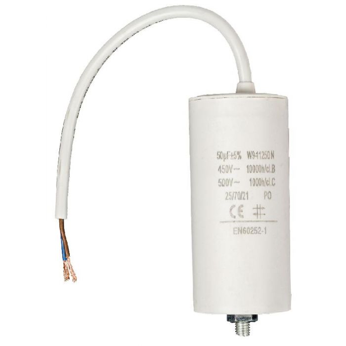 CONDENSATOR 12 MICROFARRAD 450V MET KABEL main product photo