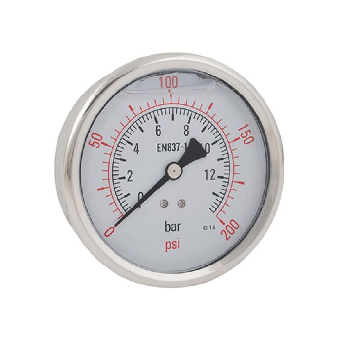 MANOMETER GLYCERINE 1 BAR 1/4" A.A. 63 MM main product photo