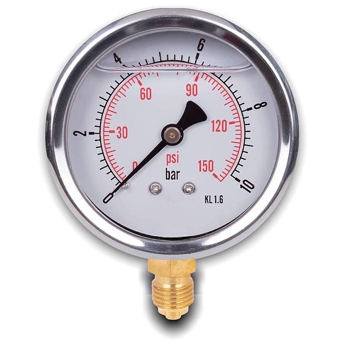 MANOMETER GLYCERINE 20 BAR 1/4" O.A. 63 MM main product photo