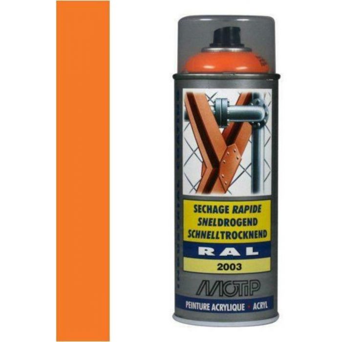 SPUITLAK SNELDROGEND HOOGGLANS RAL 2003 PASTEL ORANJE MOTIP 07079 main product photo