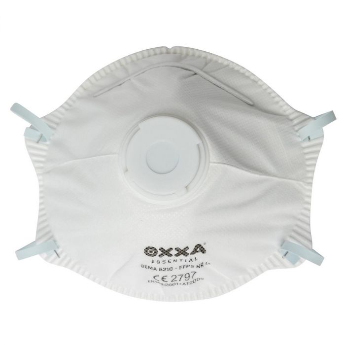 STOFMASKER MET VENTIEL OXXA FFP2 TYPE 6210 (DOOS A 10STUKS) main product photo