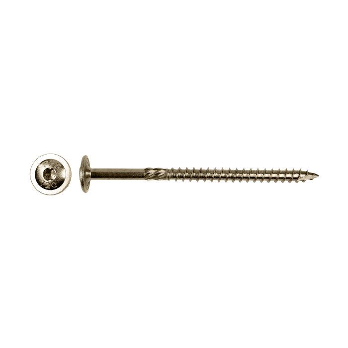 Tellerkopschroeven RVS A2 6x50 T30 - 100 stuks main product photo