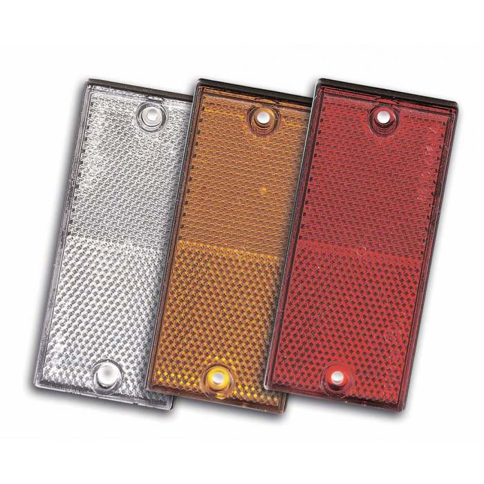 REFLECTOR RECHTHOEKIG 105X48 MM WIT main product photo
