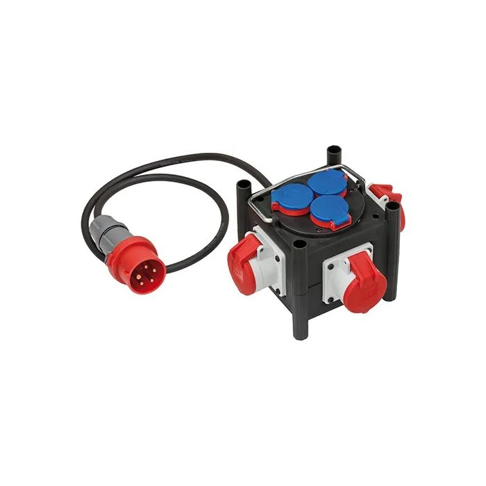 Compacte stroomverdeler 1 meter IP44 5x1,5mm² neopreen main product photo