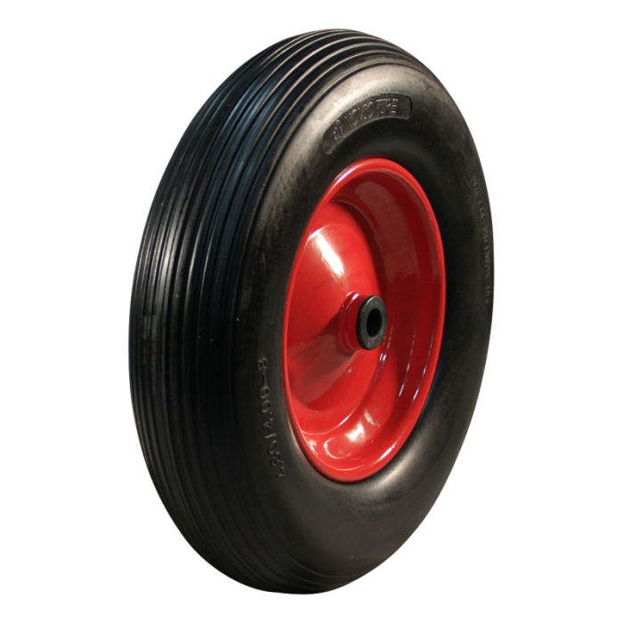 Kruiwagenwiel PU band stalen velg rollager 25mm as main product photo