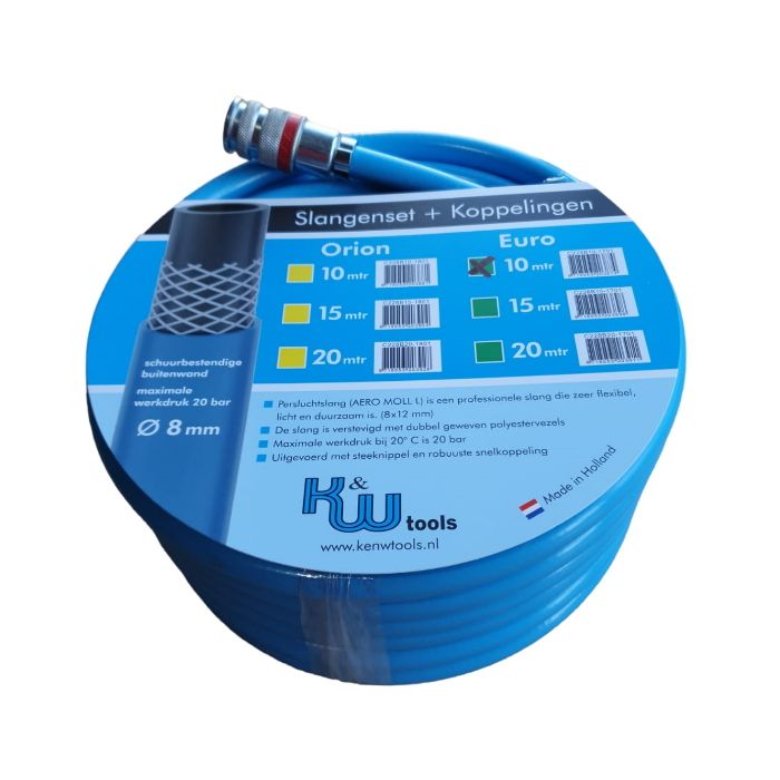 LUCHTSLANG BLAUW 10MTR. 8MM. JWL EURO main product photo