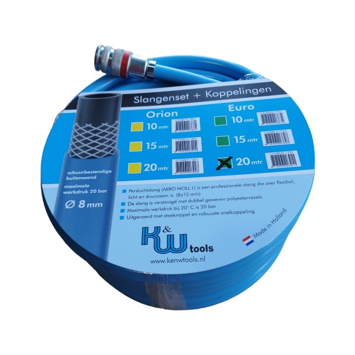 LUCHTSLANG BLAUW 20MTR. 8MM. JWL EURO main product photo