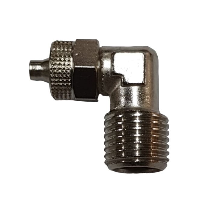 PERSLUCHT L-STUK 1/4"U - 8X6MM. METAAL main product photo