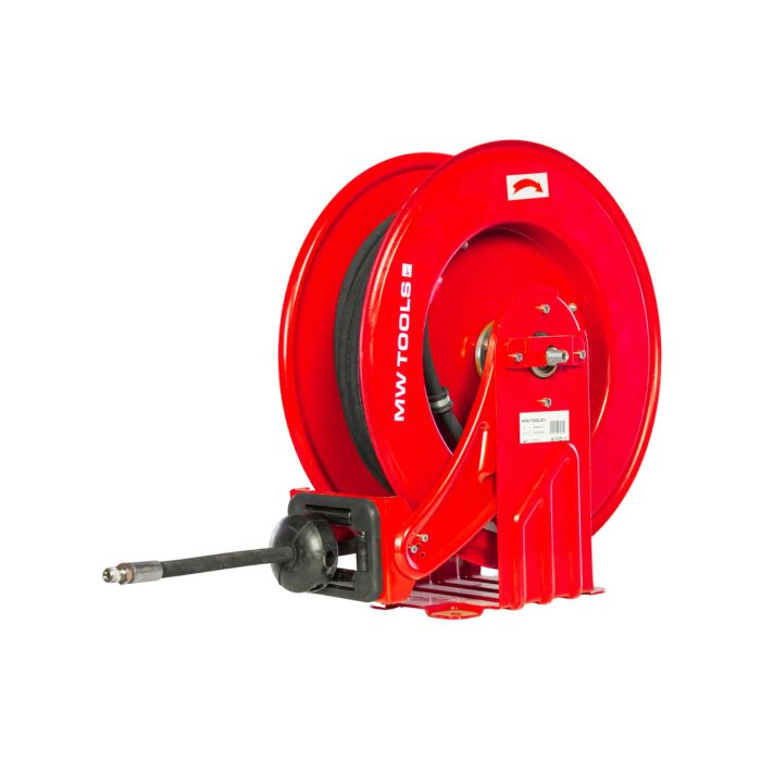 Haspel perslucht olie en water 15 m Ø 1/2" 160 bar zelfoprollend en vaste muurbeugel MW Tools main product photo