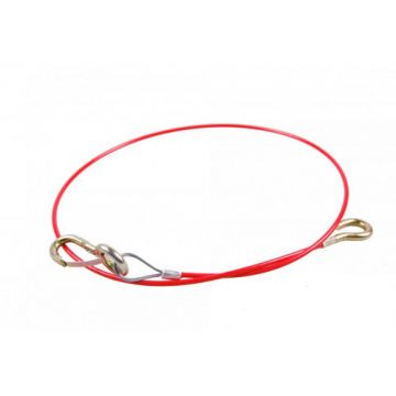 BREEKKABEL 1 MTR MET KNIJPHAAK PVC OMMANTELD