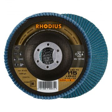 RHODIUS LAMELLENSCHIJVEN F3 115MM KORREL 60, 5 STUKS
