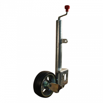 Steunwiel automatisch opklapbaar Ø60x4mm 230x80mm stalen velg