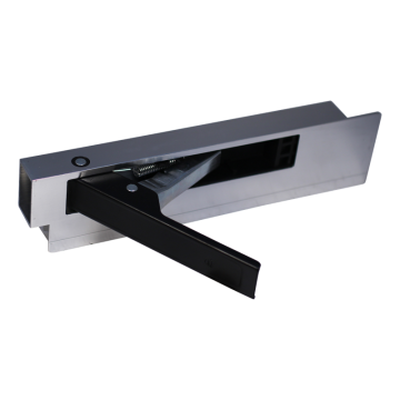 Zijbordsluiting alu-stalen handgreep (zwart) 400 mm rechts