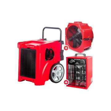 Set bouwdroger BDP50 + ventilator MV500PPL + heater WEL03