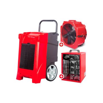 Set industriële bouwdroger BDP90+ventilator MV500PPL+heater