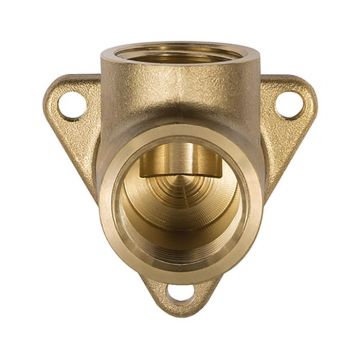 MUURPLAAT 2X 3/8"I MESSING