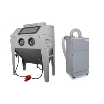 STRAALCABINE 420 L EXTERNE CYCLONISCHE AFZUIGING MW