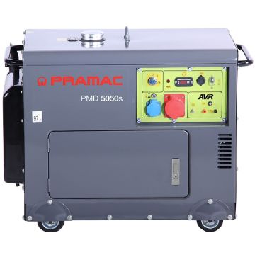Diesel generator 230V/380V 1330/5000 Watt AVR elektrische start PMD5050S - Pramac