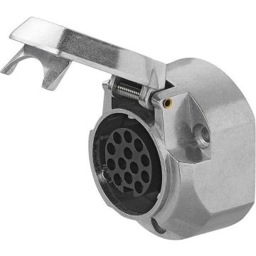 STEKKERDOOS 13 POLIG ALUMINIUM MET MISTLAMPCONTACT