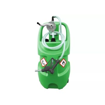 Tank benzine 75 l, manuele pomp + manueel pistool MW Tools